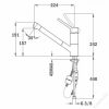 TEKA AUK 978 gránit mosogató csaptelep, homokbézs, 50.978.02.04