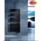 AREZZO Design Horizont törölközőszárítós radiátor, matt fekete, 135,5x55 cm, AR-HB13555