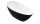 AREZZO Design PALMYRA öntöttmárvány szabadonálló kád, fényes fekete-fehér, AR-PALMYRA150BWHG