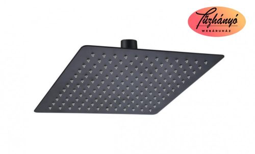 AREZZO Design Slim Square 30x30 cm szögletes esőztető, matt fekete, AR-3001MB