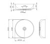 AREZZO Design Lorca mosdótál, pultra építhető, matt fekete, 42x42 cm, AR-145084