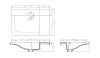 AREZZO Design Metis mosdótál, pultba építhető, 70 cm, AR-145570
