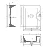 AREZZO Design Fiona mosdótál, pultra építhető, 48x37 cm, AR-145023