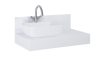 AREZZO Design Reni mosdótál, pultra építhető, fehér, 46x33 cm, AR-145047