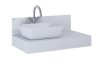 AREZZO Design Reni mosdótál, pultra építhető, matt antracit/matt v.szürke, 46x33 cm, AR-145098