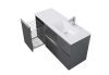 AREZZO Design Skappa mosdó, pultba építhető, jobbos, 120 cm (80+40 cm ), AR-145925