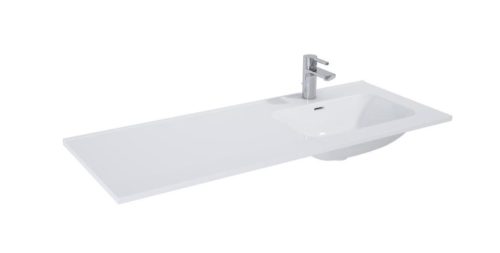 AREZZO Design Skappa mosdó, pultba építhető, jobbos, 120 cm (60+60 cm ), AR-145965