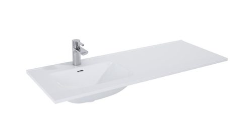 AREZZO Design Skappa mosdó, pultba építhető, balos, 120 cm (60+60 cm ), AR-145955