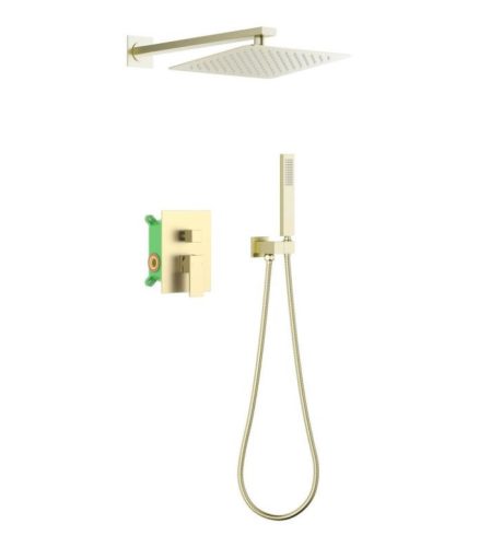 AREZZO Design CUBEFIELD falsík alatti zuhanycsaptelep szett, arany, AR-4405G