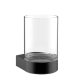 AREZZO Design NORO üveg tartó pohár, fekete, AR-2013300
