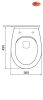 Alföldi Optic kompakt, mélyöblítésű, perem nélküli fali WC, CleanFlush technológiával, 7048 R0 01