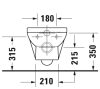 Duravit No.1 Compact perem nélküli fali wc, 257509