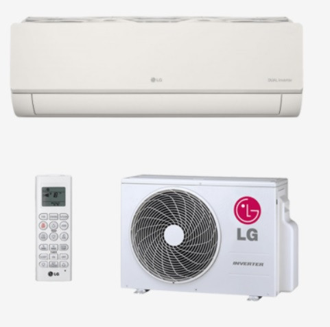 LG Artcool Beige oldalfali inverteres klíma szett, 2,5 kW, AB09BK