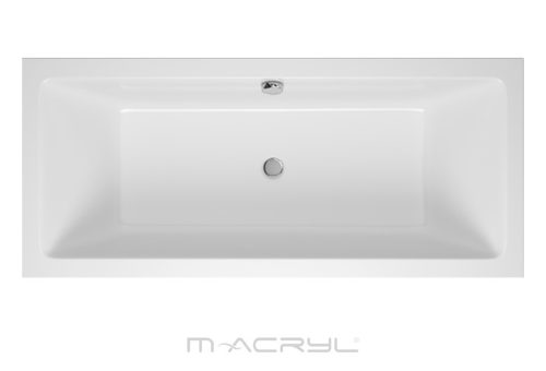 M-Acryl SABINA egyenes akril kád, 160x75/170x75/180x80 cm, ajándék kádlábbal és peremrögzítővel 12383