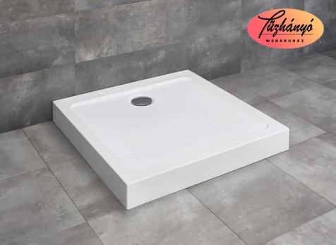 Radaway Doros Stone C 90x90 cm zuhanytálca lábbal, előlappal, fehér, SDRC9090-05-04S