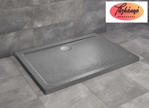 Radaway Doros Stone D zuhanytálca, antracit, 90x80/100x80/100x90 cm, SDRD9080-01-64S