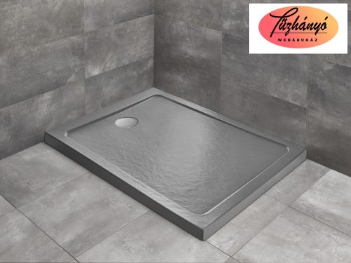 Radaway Doros Stone F 100x80/120x80/120x90 cm zuhanytálca, antracit, SDRF1080-01-64S