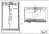 Sanotechnik TREND 3 hidromasszázs zuhanykabin elektronikával, CL72