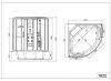 Sanotechnik Salsa hidromasszázs zuhanykabin elektronikával, 120x120x228 cm, TR20