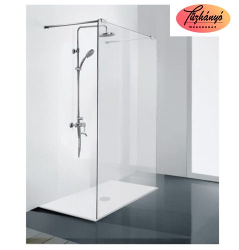 Sanotechnik Elegance walk-in zuhanyfal, 150x195 cm, N8500