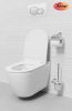Sanotechnik UNO perem nélküli fali WC slim soft close ülőkével, fehér, GU100