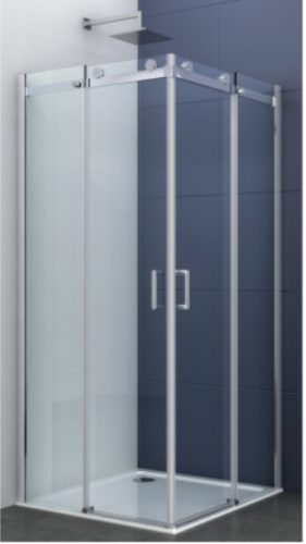 Sanotechnik Elegance aszimmetrikus sarokkabin 2 tolóajtóval, 80x100x195 cm, N1080