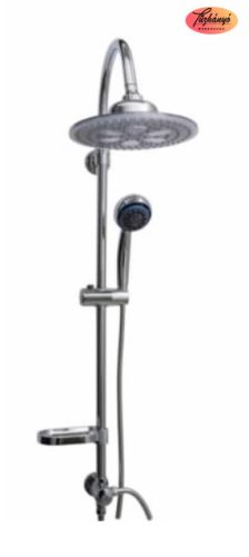Sanotechnik sínes zuhanyszett LED-es esőztető fejzuhannyal, AS420