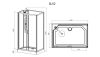 Sanotechnik EPIC 3 Quick Line hidromasszázs zuhanykabin, 80x120x225 cm, CL52