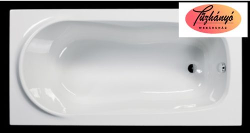 Sanotechnik ALBA testformájú, egyenes fürdőkád, 140x70 cm, 410046