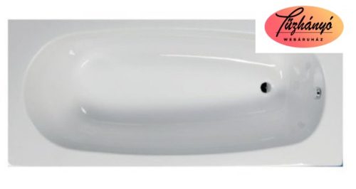 Sanotechnik LINEA 150 testformájú, egyenes fürdőkád, 150x70 cm, 410045