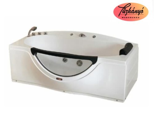 Sanotechnik NASSAU testformájú, üvegablakos, egyenes fürdőkád, 170x90 cm, S303