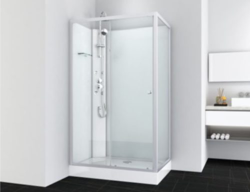 Sanotechnik VIVA 2 hidromasszázs zuhanykabin, aszimmetrikus, króm, 80x120x225 cm, PS19