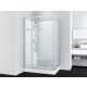 Sanotechnik VIVA 2 hidromasszázs zuhanykabin, aszimmetrikus, króm, 80x120x225 cm, PS19