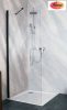 Sanotechnik Sanoflex Young Black zuhanyfal, 110x195 cm, BF110