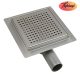 Wellis W-Drain Square prémium rozsdamentes acél padlóösszefolyó, 15x15 cm, WE00103