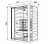 Wellis Solaris Hemlock infraszauna, 2 személyes,  WS00226