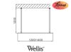 Wellis Astro 140 walk-In zuhanyfal, 140x190 cm, WC00523
