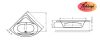 Wellis Bled E-Drive™ hidromasszázs sarokkád, 150x150 cm, WK00168